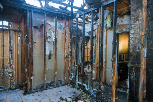 Professional Emergency Fire Cleanup technician working in Vander, NC